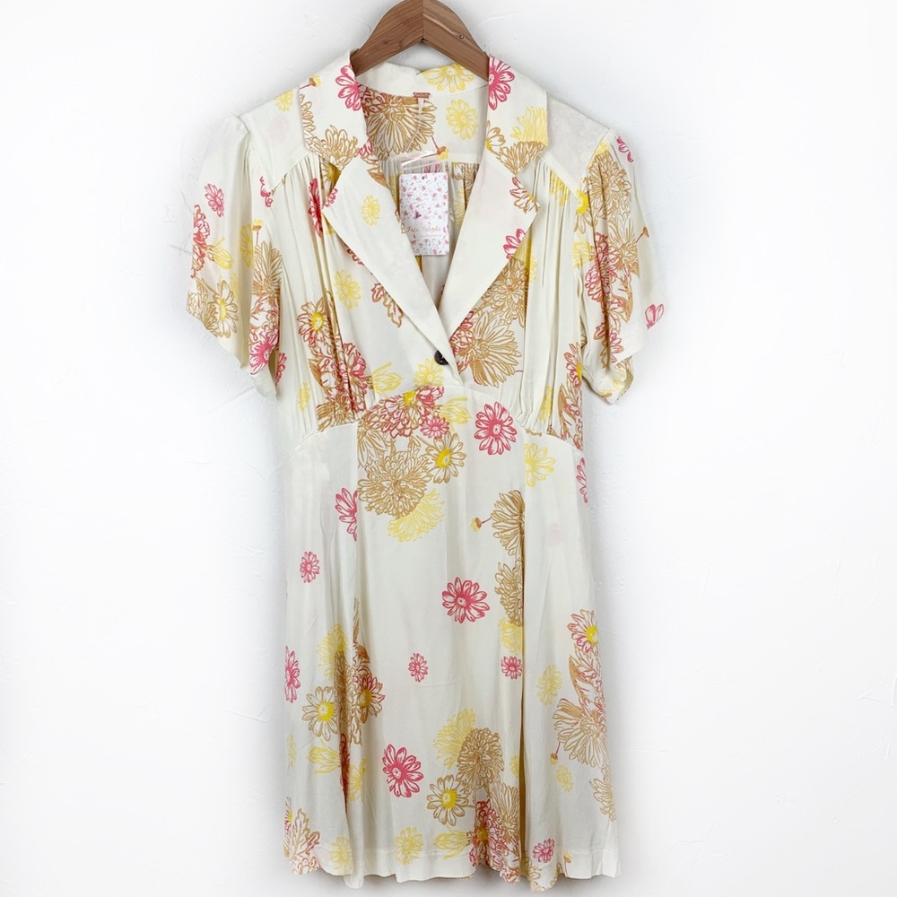 Free People Blue Hawaii Floral Mini Dress - Picture 5 of 8